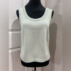 ST JOHN COLLECTION BY MARIE GRAY LIGHT GREEN TANK TOP SIZE P
